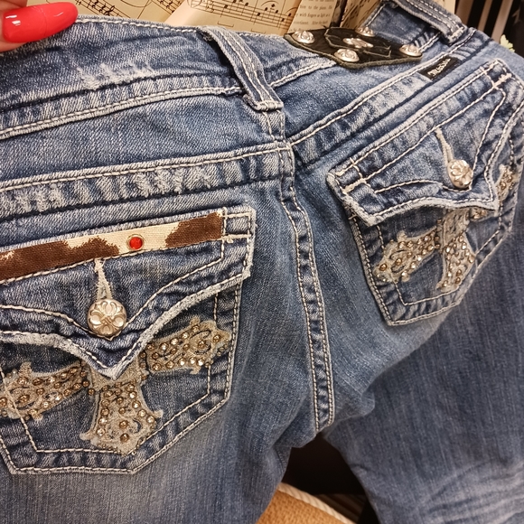 Boho Hippie Repurposed Jeans. - Picture 15 of 16